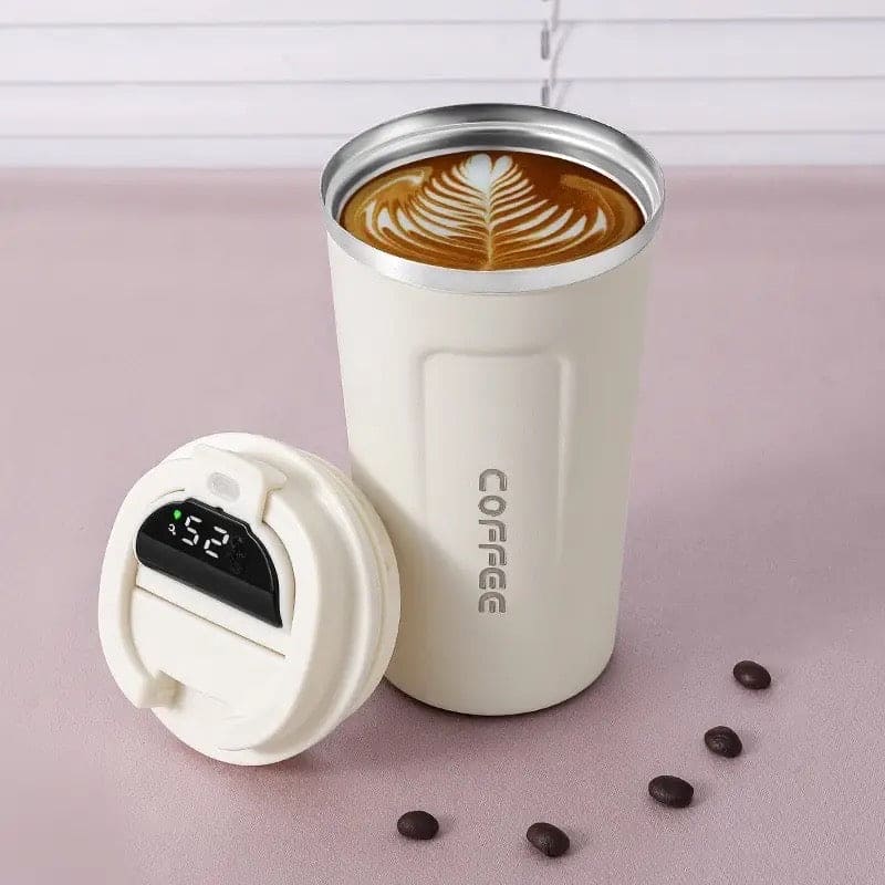 Stainless Steel Coffee Cup With Temperature Display