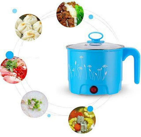 Electric 1.8 Litre Mini Cooker LId Kettle Egg Boiler, Rice Cooker, Food Steamer, Slow Cooker, Electric Pressure Cooker, Egg Cooker